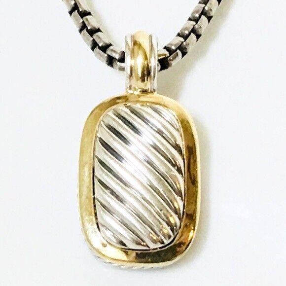 David Yurman Cable Enhancer Pendant Necklace - Picture 9 of 9